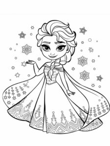 coloring book elsa
