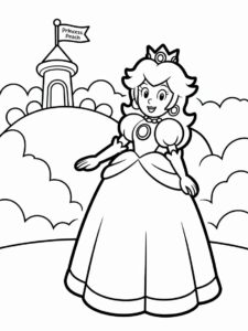 coloring book mario