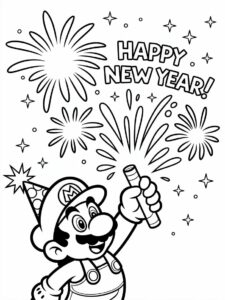 coloring sheets mario