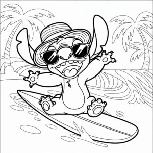 disney mystery coloring book stitch