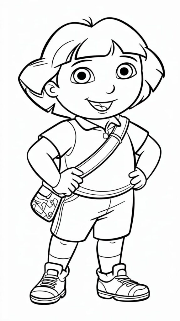 coloriage dora l'exploratrice