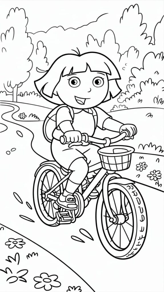 coloriage dora l exploratrice