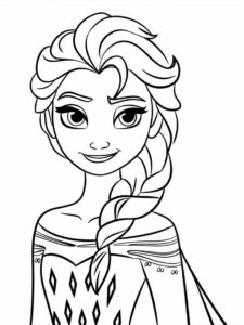 elsa frozen coloring book