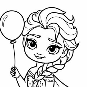 elsa printable coloring sheets