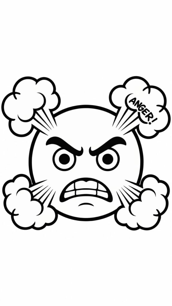 emoji kleurplaat printen