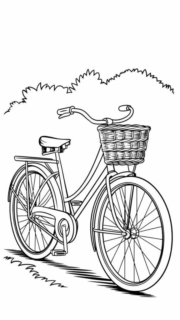 free printable bike coloring pages