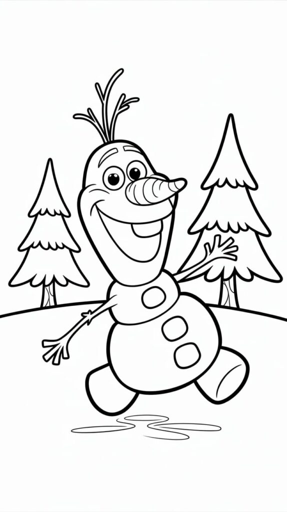 olaf ausmalbilder kostenlos drucken