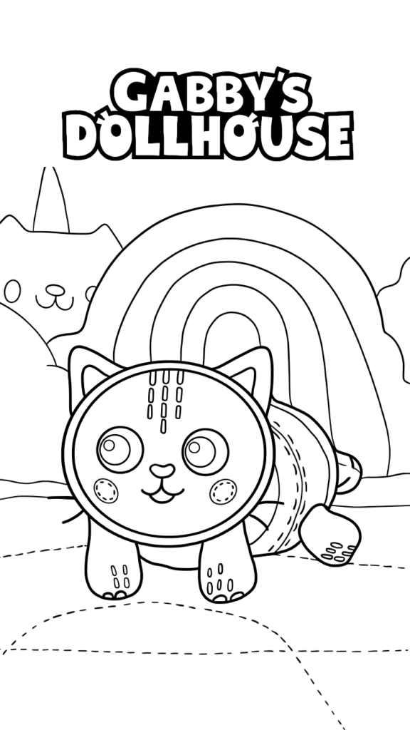 coloring pages gabby dollhouse