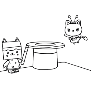 gabbys dollhouse coloring page