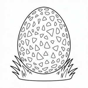 desenho de um ovo para colorir