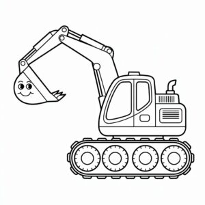 graafmachine kleurplaat peuter