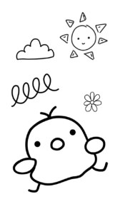 hoe teken je een kuiken