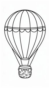 ausmalbilder heißluftballon erwachsenen
