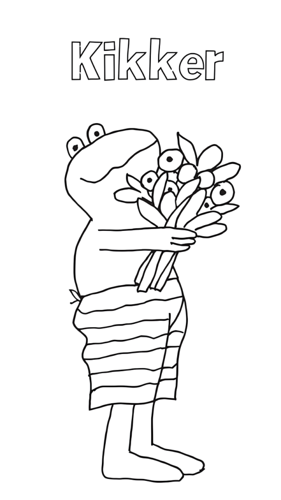 kikker en zijn vriendjes kleurplaat