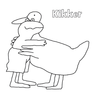 kikker tekenen
