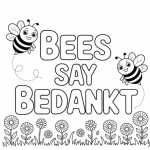 kleurplaat bedankt voor de goede zorgen