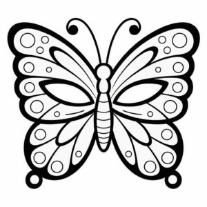 kleurplaat carnaval masker