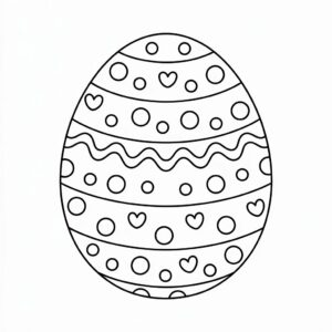 desenho de ovo de pascoa para colorir
