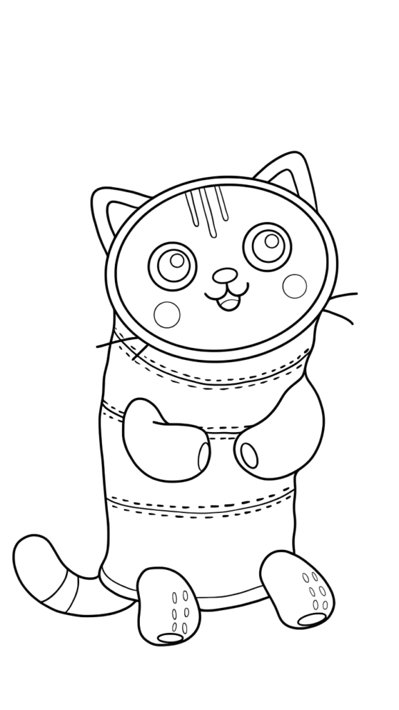 mercat gabby's dollhouse coloring pages