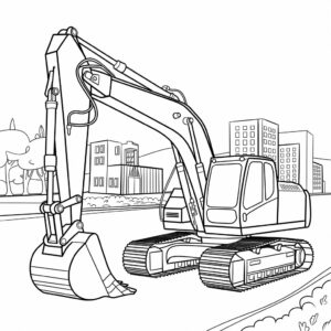 kleurplaat graafmachine