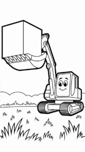 kleurplaat graafmachine printen
