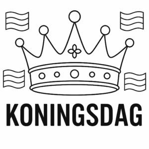 kleurplaat koningsdag