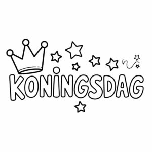 kleurplaat koningsdag peuters