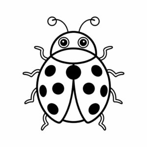 kleurplaat lieveheersbeestjes