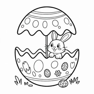 kleurplaat paashaas peuters