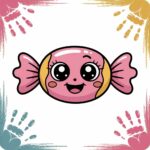 kleurplaat snoep feature