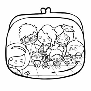 kleurplaat toca boca gratis