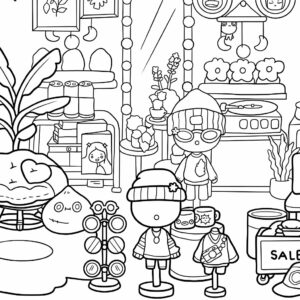 toca boca kleurplaten gratis