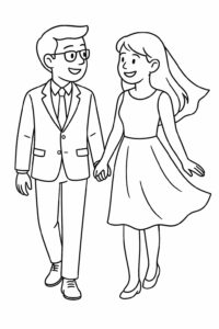 kleurplaat trouw