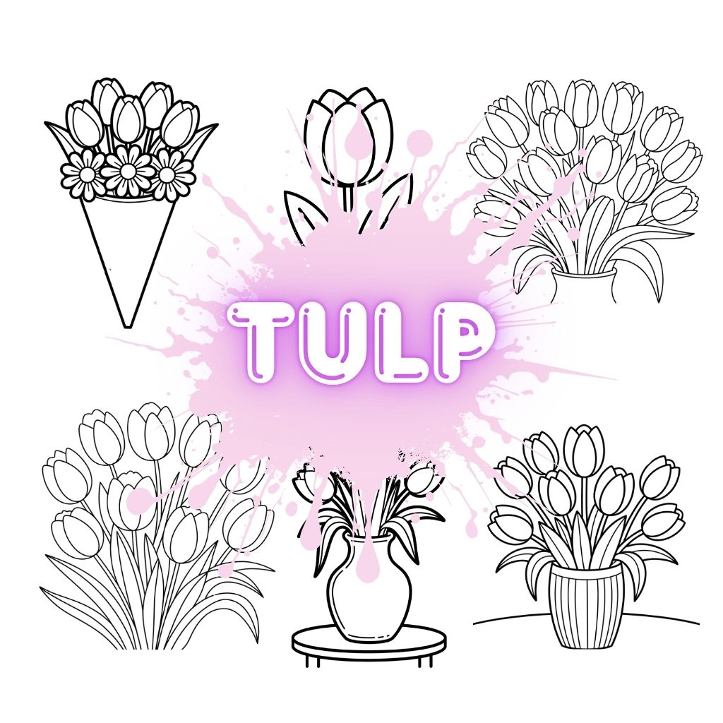 kleurplaat tulp ft