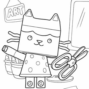 gabby dollhouse coloring book