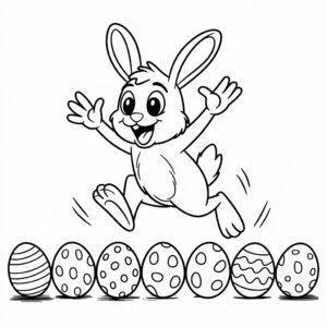 kleurplaten paashaas