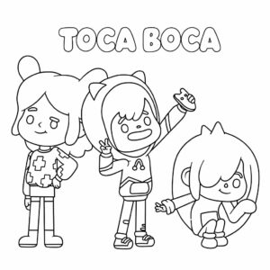 toca boca kleurplaat gratis