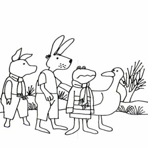 kleurplaten van kikkers