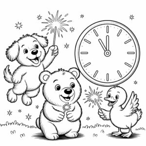 kleurplaten van nieuwjaar