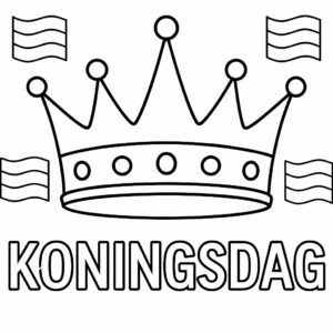 koningsdag kleurplaat