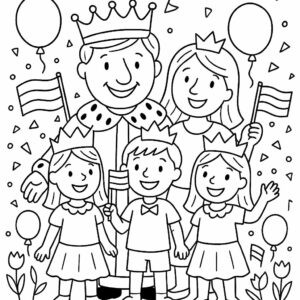 koningsdag kleurplaten printen