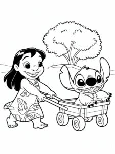 lilo and stitch coloring book pages