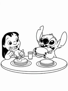 lilo and stitch coloring sheets