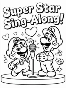 mario and luigi coloring sheets