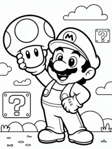 mario brothers coloring book