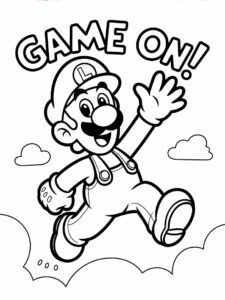 mario brothers coloring sheets