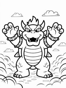 mario character coloring sheets