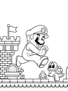 mario kart coloring sheets