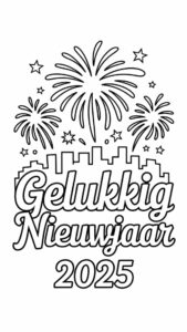 nieuwjaars kleurplaten