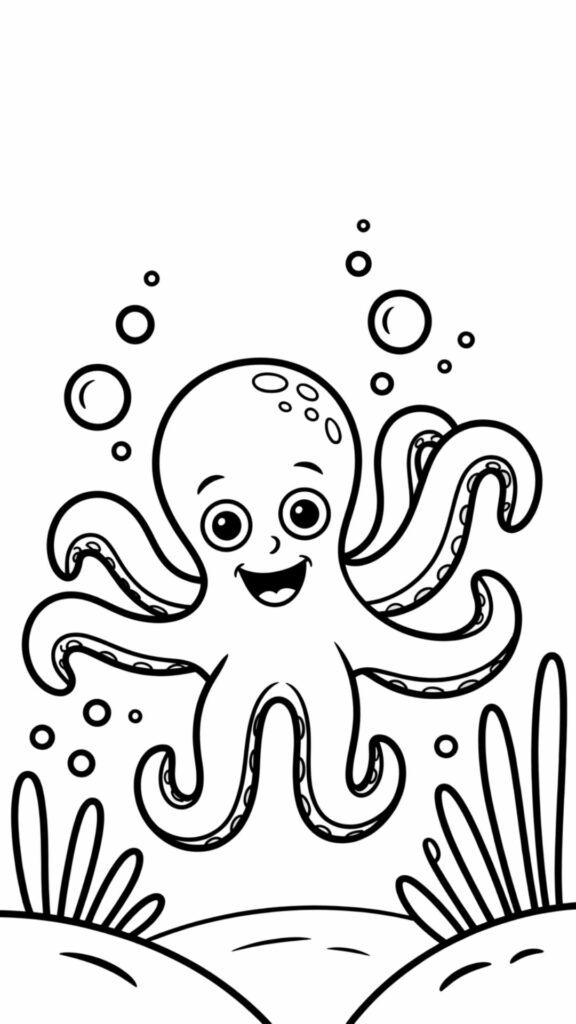 octopus tekening